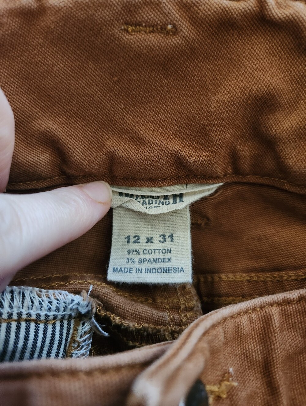 Duluth Trading Cargo Work Pants - Burnt Orange 12×31 - Picture 6 of 6